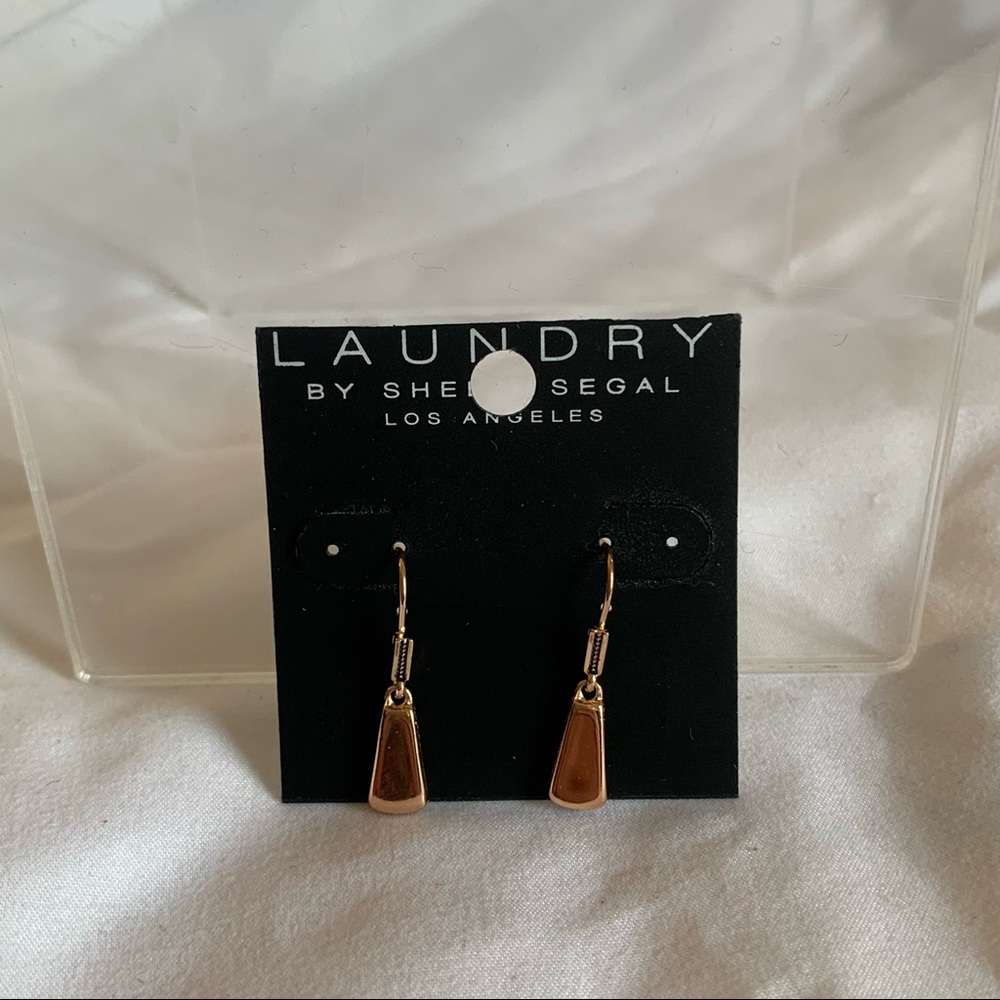 Nwt Laundry Rose Gold Drop Earrings 22$